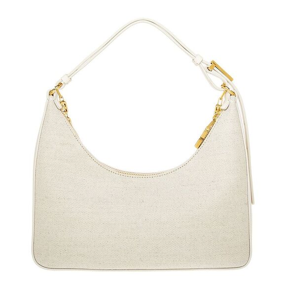 Givenchy Moon Cut Out Small Leather-Trim Shoulder Bag, Beige - Picture 2 of 4